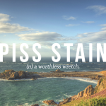 piss stain definition